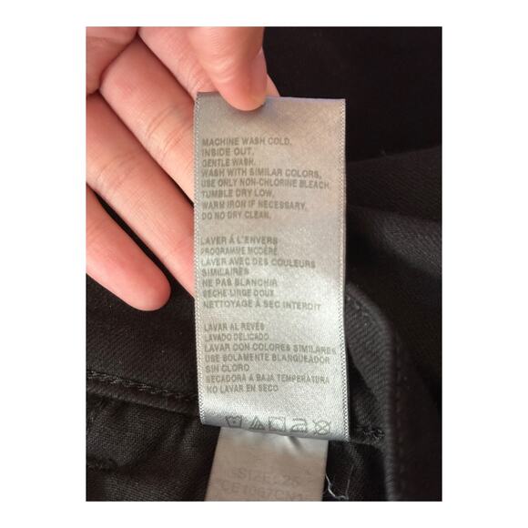 Current/Elliott jeans The Soulmate Slim Straight black size 25 - Picture 7 of 8